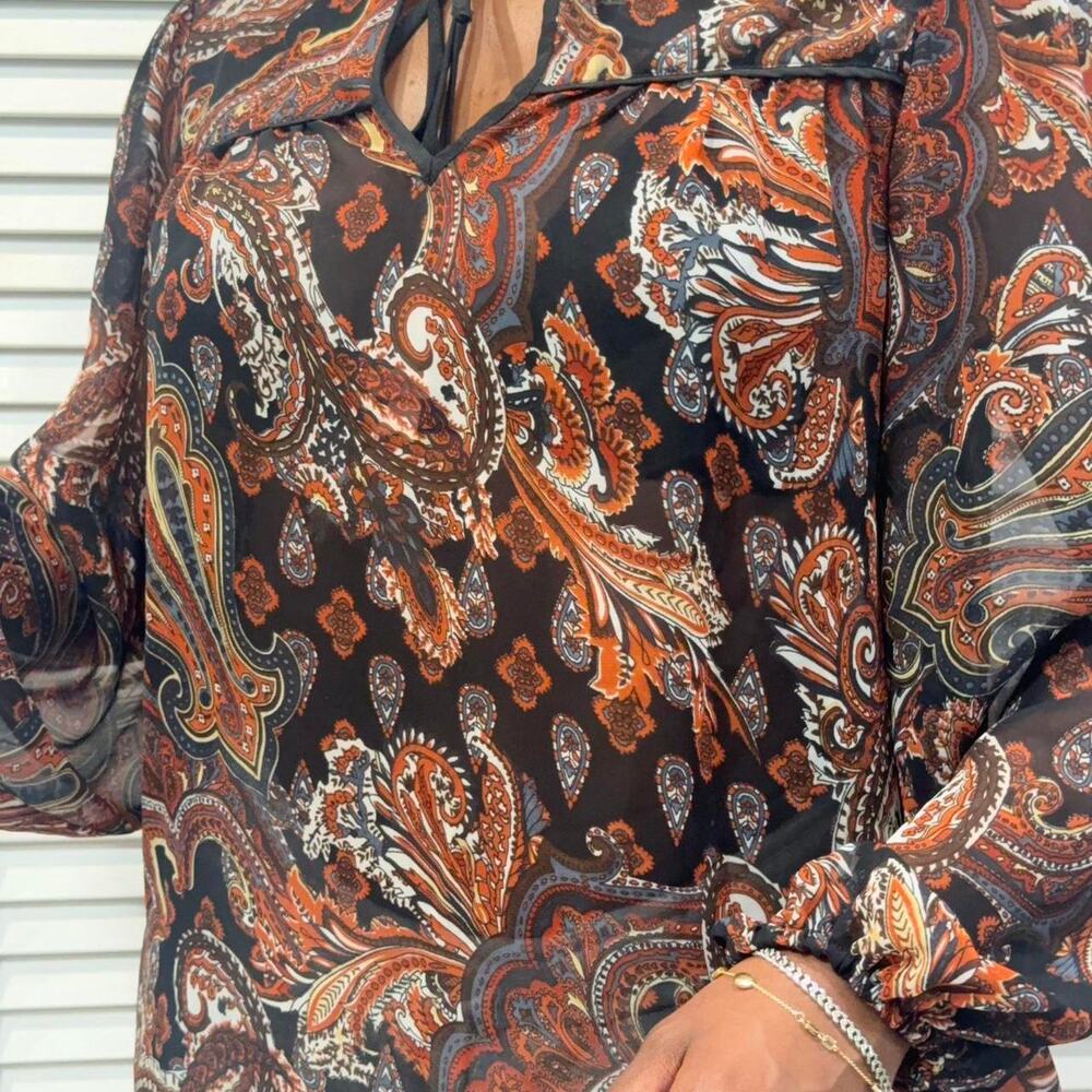 Walter baker paisley blouse